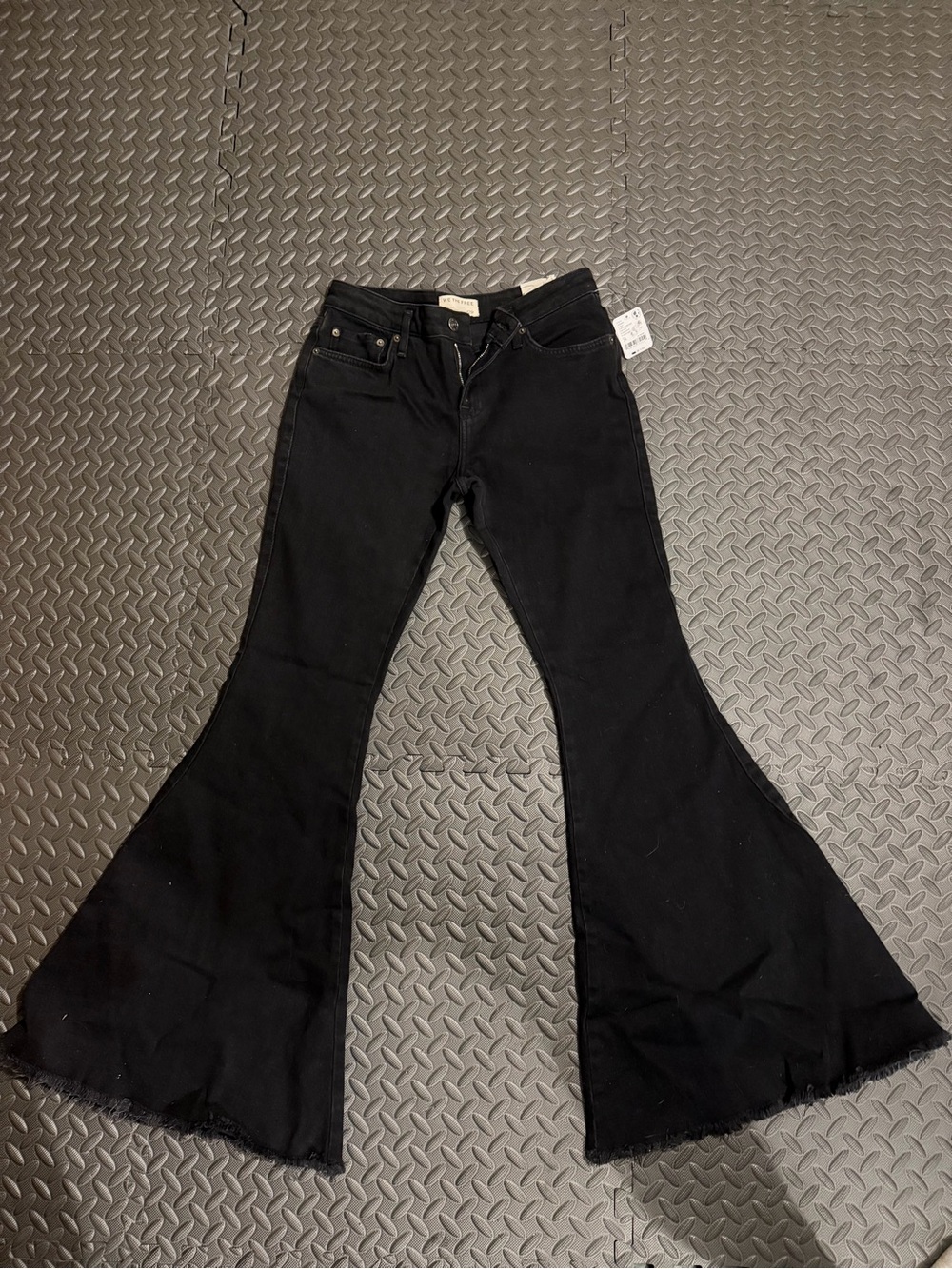 We The Free Black High-Rise Flare Jeans